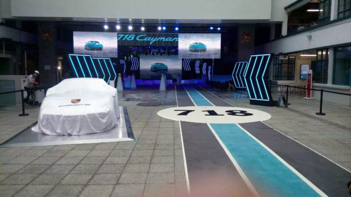 The new Porsche 718 Cayman Launch